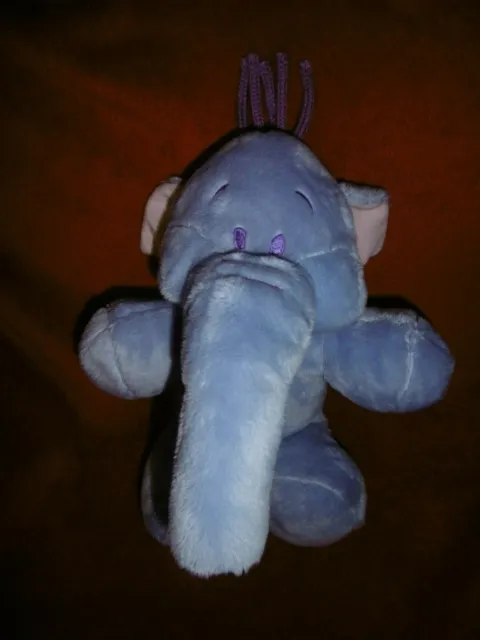 Doudou peluche Floppy LUMPY L'Efelant Elephant mauve Disney Nicotoy Simba Dickie
