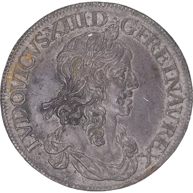 [#342375] Monnaie, France, Louis XIII, Ecu, 1645, Paris, Epreuve, TTB+, Lead