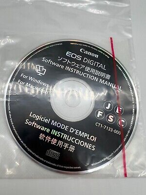 Manual de instrucciones de software digital Canon EOS CD ROM CTI-7133 Windows Macintosh