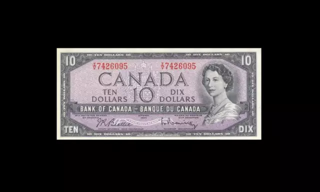 1954 BANK OF CANADA QEII $10 ~Beattie & Rasminsky~ **7426095** (( GEM UNC ))