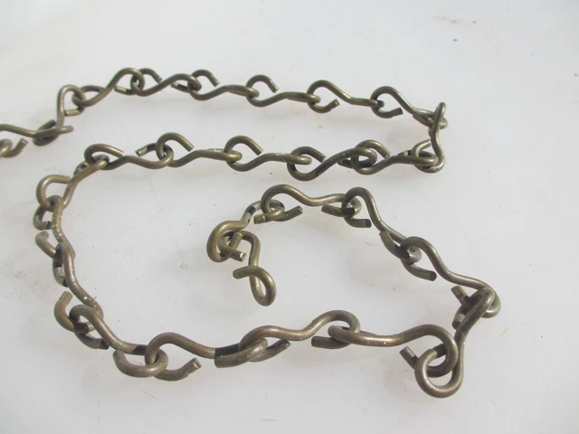 Antique Brass Lighting Chain Hanger Chandelier Light Old Cistern Switch 31"