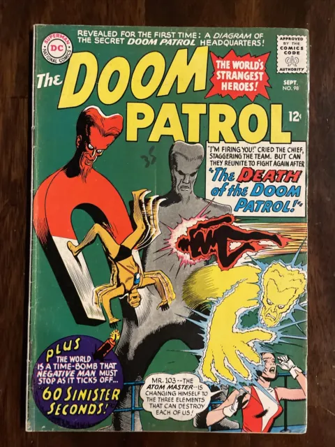 Doom Patrol 98 VG+ 1965 Hard To Find!                 1st Mr 103