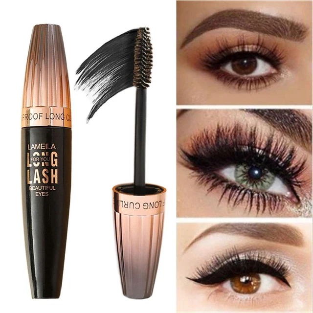 Máscara de pestañas My Amazing Lashes 4D fibra de seda negro BONITO X4V2