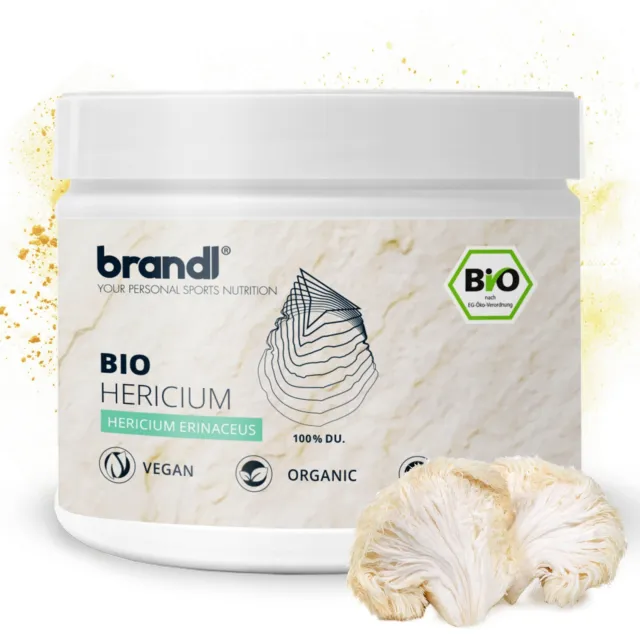 brandl® Bio Lions Mane (Hericium Erinaceus) mit 800mg Lion´s Mane pro Portion