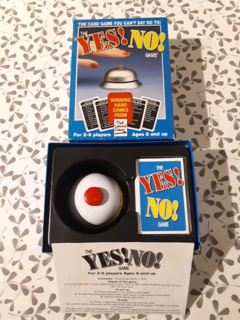 THE YES! NO! GAME by PAUL LAMOND GAMES - Complete!  Fast Dispatch!  Party Fun