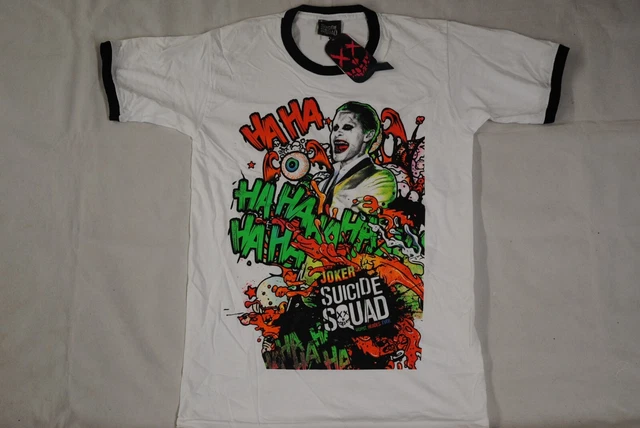 JOKER HA HA HA Jester Skull Tattoo T-Shirt - Suicide SS Jared Leto Inspired &pound;14.21 - UK