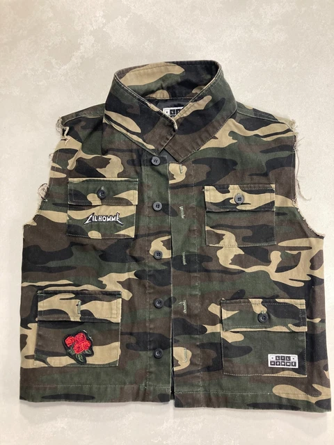 Lil Homme child vest camouflage green culture kings size 6-7