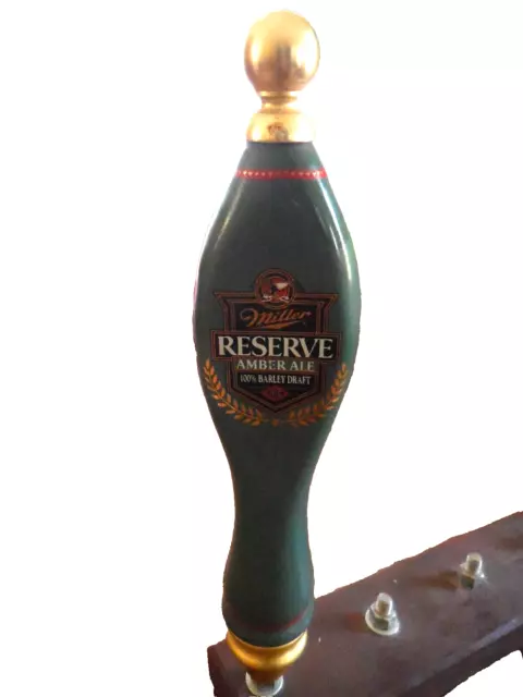 Miller Reserve Amber Ale Tap Handle