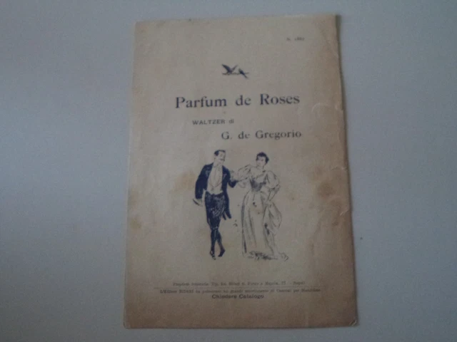 SPARTITO MANDOLINO PARFUM De Rose - Valzer Waltzer - Inizi '900 Ed