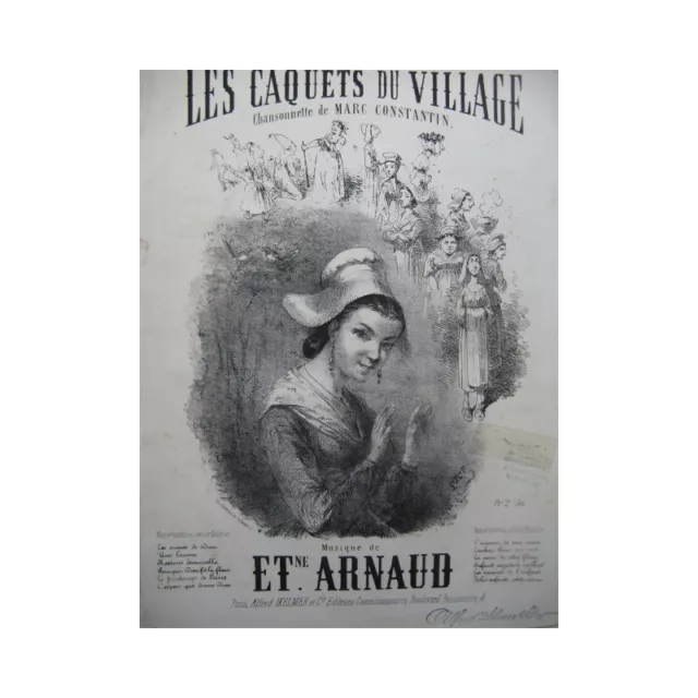 ARNAUD Etienne Les Caquets du Village Chant Piano XIXe