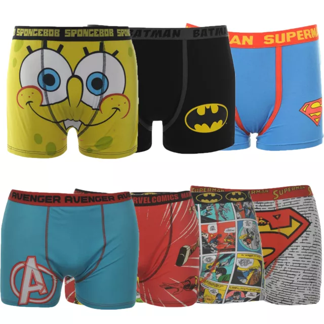 DC Comics Batman Superman Spongebob Boxershorts Trunk Unterhose S M L XL XXL 2XL