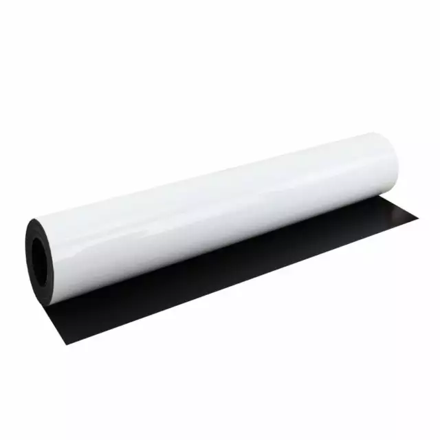 Magflex® Lite 620mm Ancho Hoja Magnética Flexible - Blanco Brillante Secado (1m)