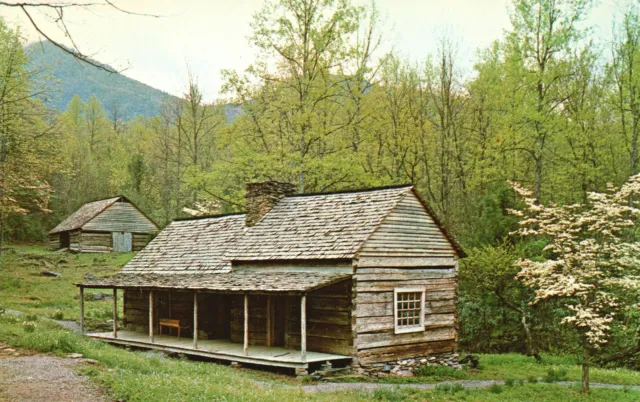 Postcard Junglebrook Restored Farmstead Great Smoky Mountains National Park