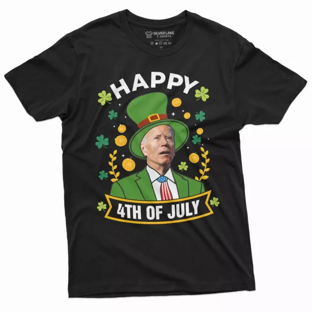 Funny Anti-Biden St. Patrick's Day Joe T-shirt Happy 4th of July Anti Biden Tee