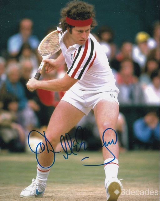 John Mcenroe Signed  Autograph 8X10 Photo