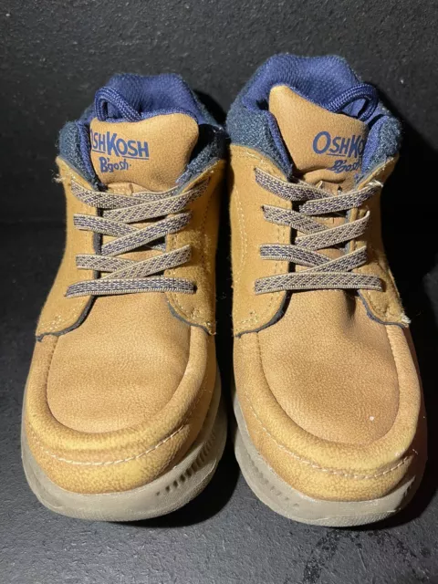 Oshkosh Bgosh Toddler Boys Fashion Boot Size 12m Brown Stylish Comfortable Shoe