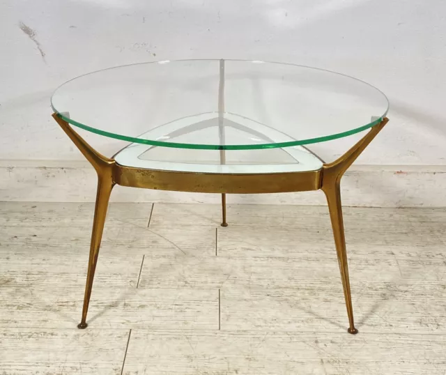 Tavolino Salotto Cesare Lacca Prod. Fontana Arte Italia Anni 50 Design Table Old