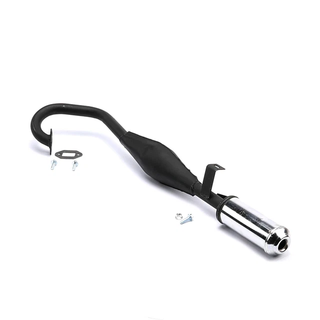 2 Stroke Exhaust Pipe + Muffler 49cc 50cc Pocket Bike Chopper Quad ATV Mini Dirt