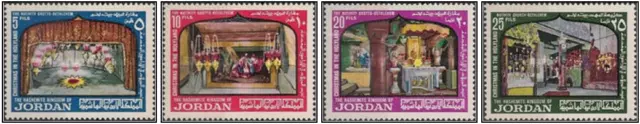 Jordan 1970 Christmas - Church of the Nativity, Bethlehem set of 4 MNH