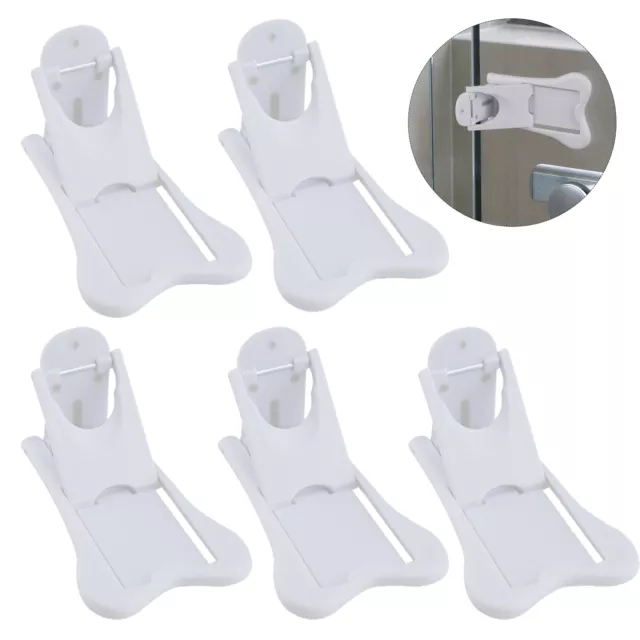 5pcs Easy Install Door Sliding Window Lock WithABS Baby Safety Closet