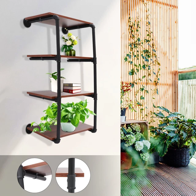 Home Office 4-Tier Utility Bookshelf Shelf Display Storage Rack Plant Flower