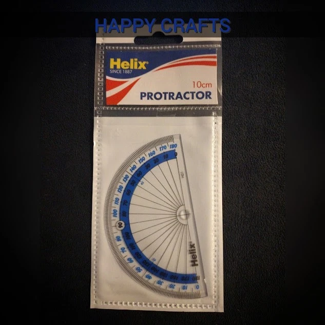 Rapporteur Transparent Helix 10 Cm - 180 Degrés, Référence H01010, Neuf Sous Blister