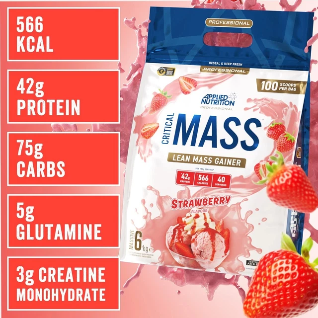 Lean Ortein MASS GAINER PROTEIN Powder Professional Critical Mass Lean Mass 40 ...