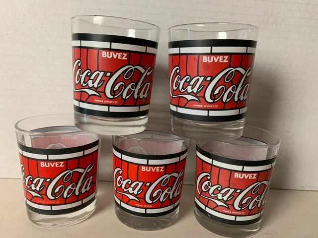 Ancien grand verre publicitaire Coca - Cola / Coke - Collection Ancien grand verre publicitaire Coca - Cola / Coke - Collection