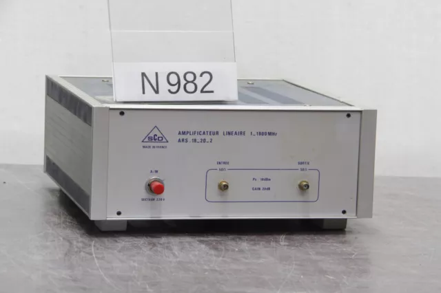 NUCLETUDE SCD ARS 18_20_2 LINEAR AMPLIFIER 1MHz to 1800MHz Gain 20dB # N982