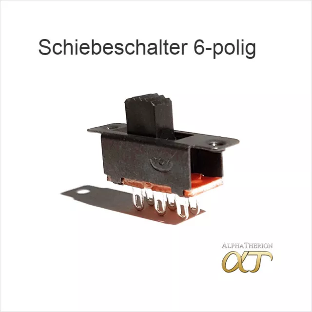 Schiebeschalter Miniatur - Ein Ein 2x UM - 5mm - 6 Pol - 1 , 2 , 5 , 10 x Stück 3