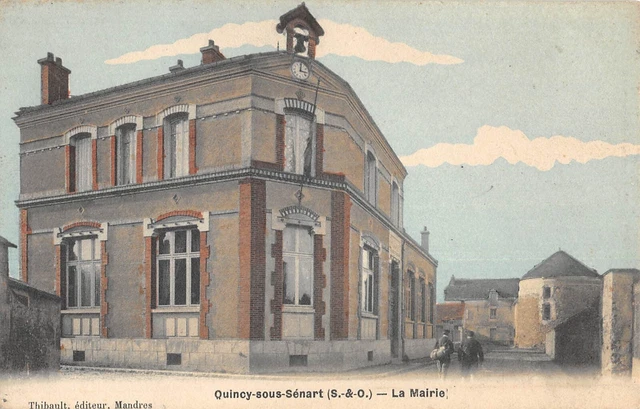 Cpa 91 Quincy Sous Senart La Mairie