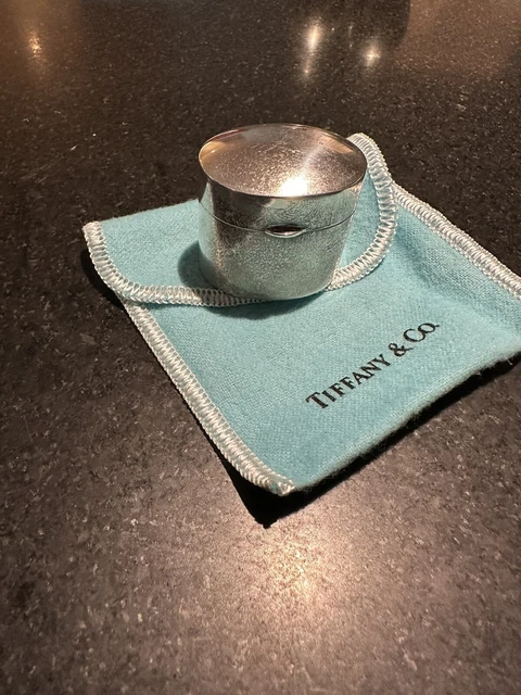 TIFFANY CO Vintage 925 Sterling Silver Oval Trinket Pill Box. Italy 171.06 PicClick UK