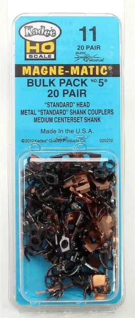 Kadee #5 Couplers BULK PACK - 20 pair in pack - HO Model Train