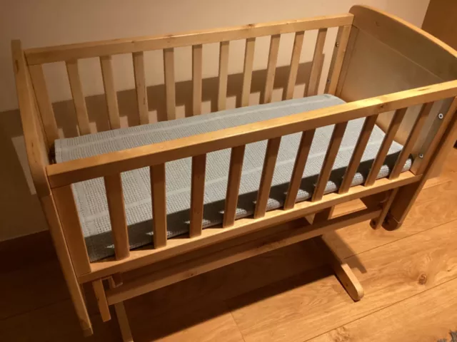 MOTHERCARE GLIDING CRIB Wooden 45.00 PicClick UK