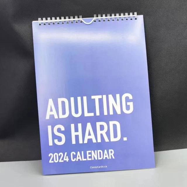 2024 CALENDAR MOTIVATIONAL Words Funny And Inspiring Calendar for Home