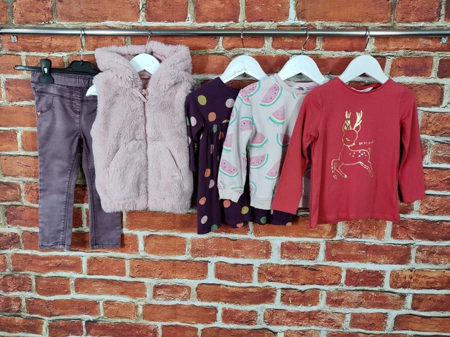 Girls Bundle Age 2-3 Years Next M&S H&M Etc Jean Jeggings Gilet Sweater Tee 98Cm