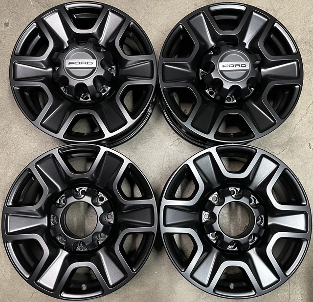 FOUR 2024 FORD F250 F350 Tremor Factory 18 Wheels Oem Rims Black Tall
