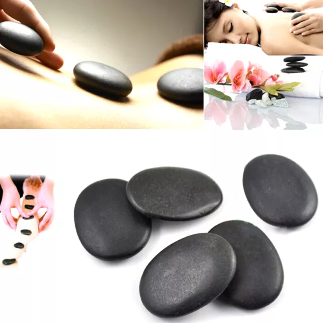 7pcs/set Hot Stone Massage Useful Basalt Rocks 3*4cm Size Black New L_wkY;-d