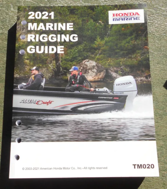 Honda Marine 2021 Rigging Guide Manual Tm020