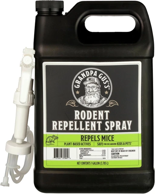 RODENT REPELLENT SPRAY with Sprayer, Repel Mice & Stop Rats & Squirrels