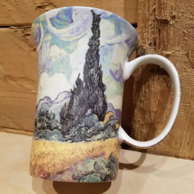 McIntosh Van Gogh Classics Tea Mug Cup Wheat Field Cypress Painting- Swanky Barn