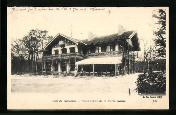 CPA Vincennes, Bois de Vincennes, Restaurant de la Porte Jaune