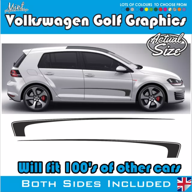 to fit Volkswagen VW GOLF 3 & 5 Door Stripes Decals Stickers Graphics 017