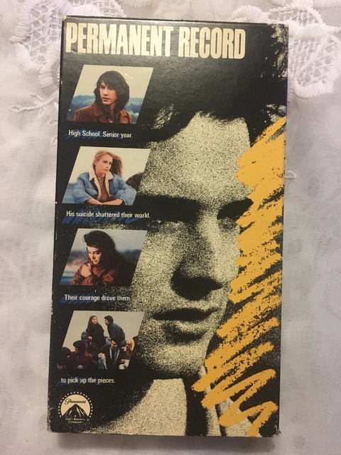 PERMANENT RECORD VHS Keanu Reeves Alan Boyce Joe Strummer Frank Mancuso ...