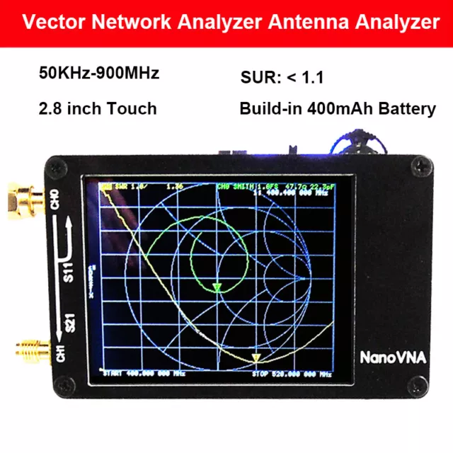 Nanovna 50KHz-900MHz Vector Network Analyzer VNA HF UV VHF UHF Antenna Analyzers