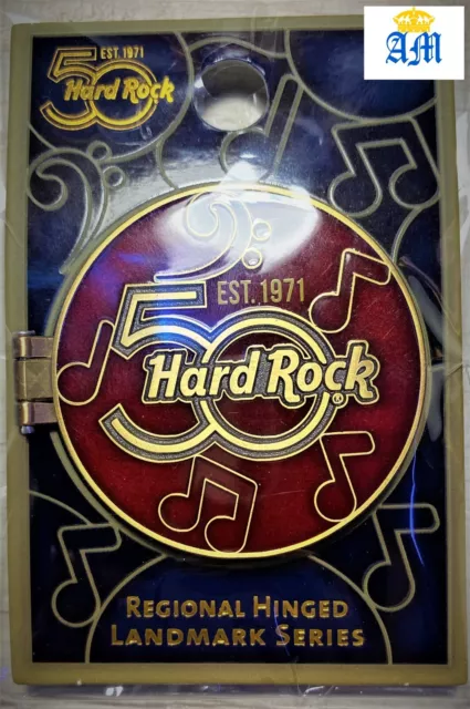 NEW HARD ROCK CAFE MADRID PIN - UNOPENED - WITH CARD 50th Anniversary