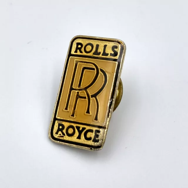 VTG Rolls Royce "RR" Logo 1/2" 7/8" Bubble Type Automotive Hat Lapel Pin