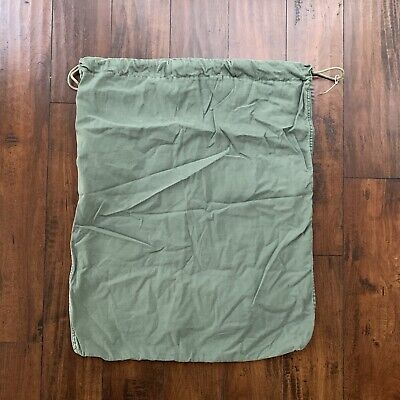 Vintage US Navy Military Duck Duffel Ruck Sack Green Laundry Bag 23x29 Not WWII