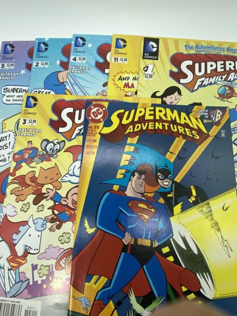 Superman Family Adventures DC Comics Comic Book Lot Of 7 #1 2 4 5 11