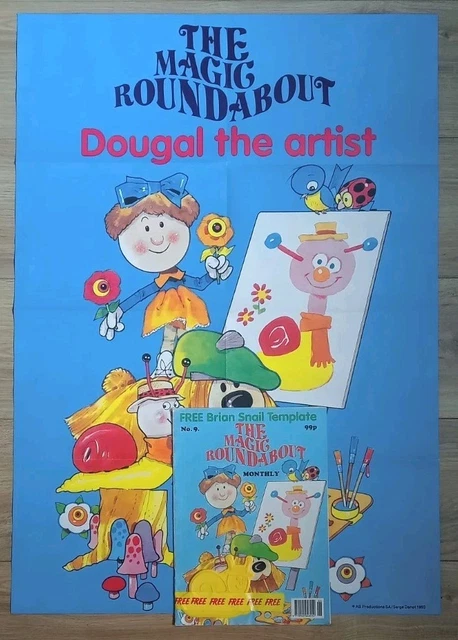 THE MAGIC ROUNDABOUT Comic Monthly #9 With Free Gift Brian Toy And ...